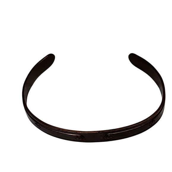 Avon Copper Cuff Steam Punk Signed 3" - Picture 4 of 6